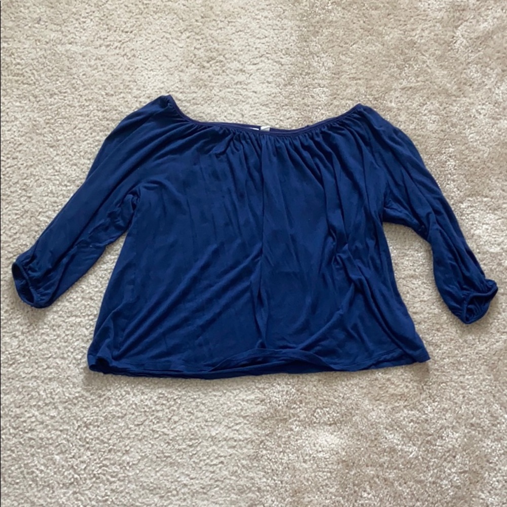 navy blue shirt